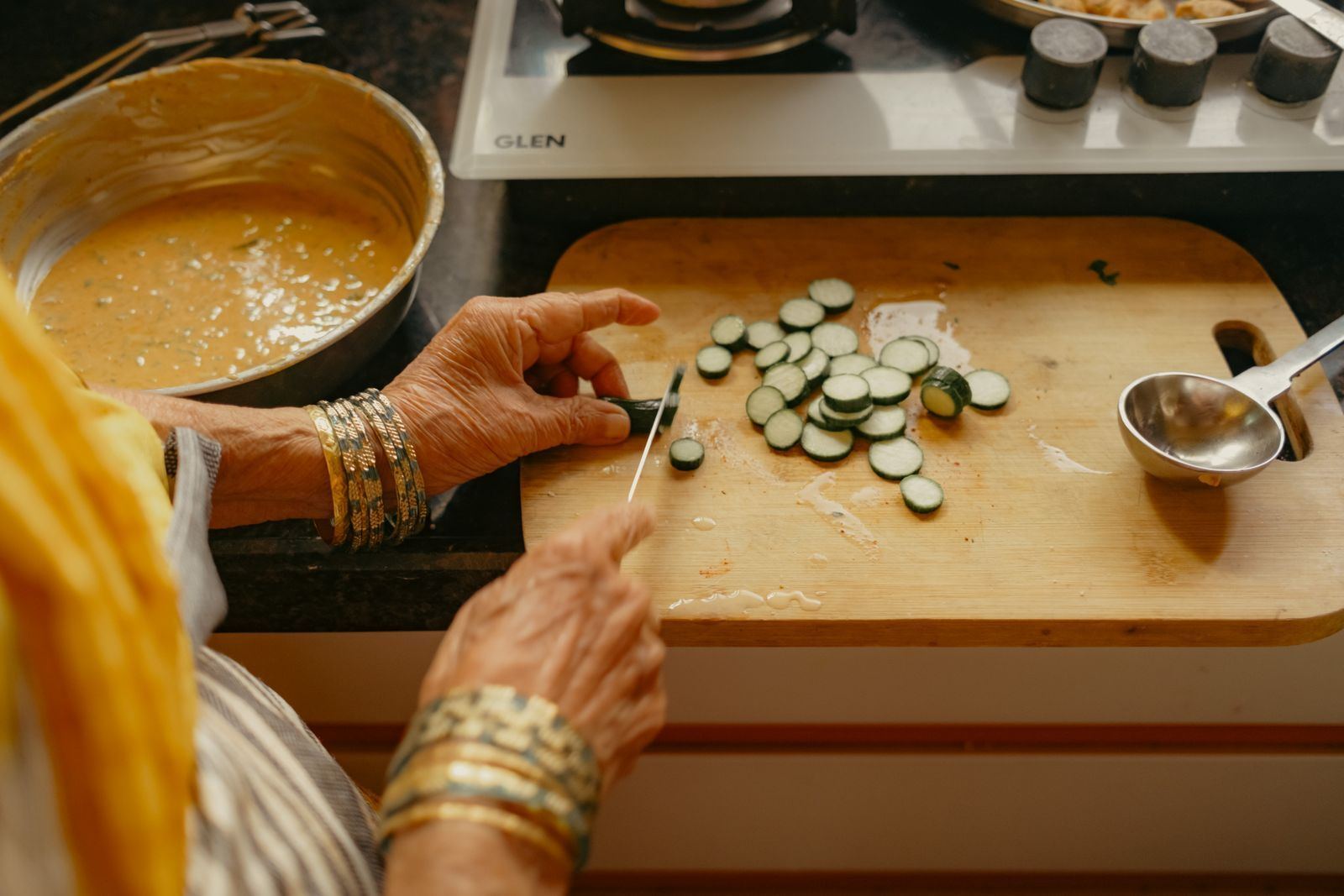 A verified cook arrives